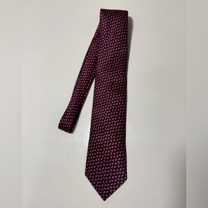 Brioni Navy and Red Patterned Tie